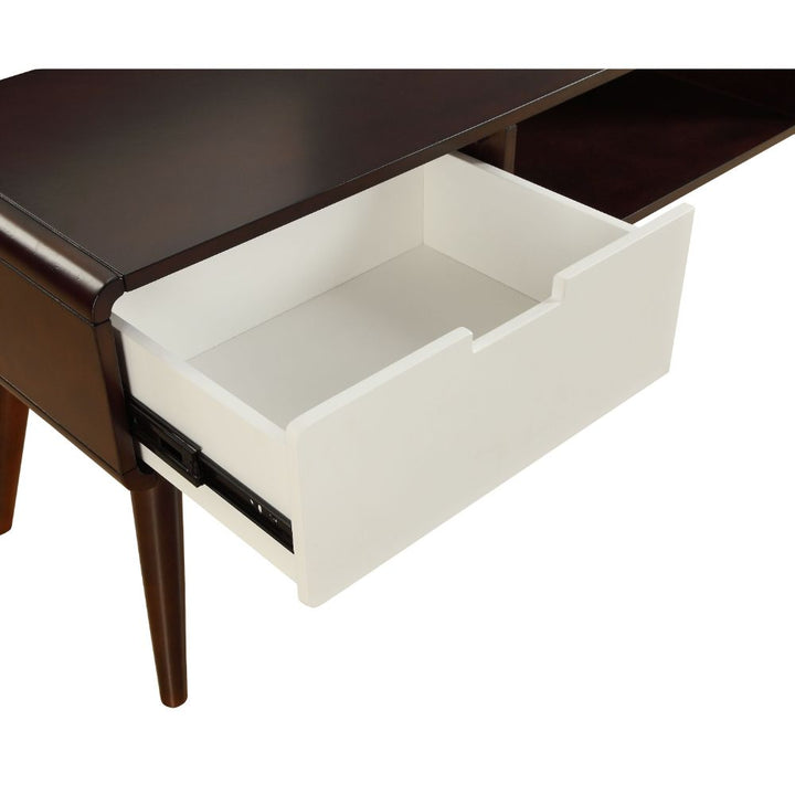 ACME Christa Espresso & White TV Stand Model 91510 - MONAVILLA