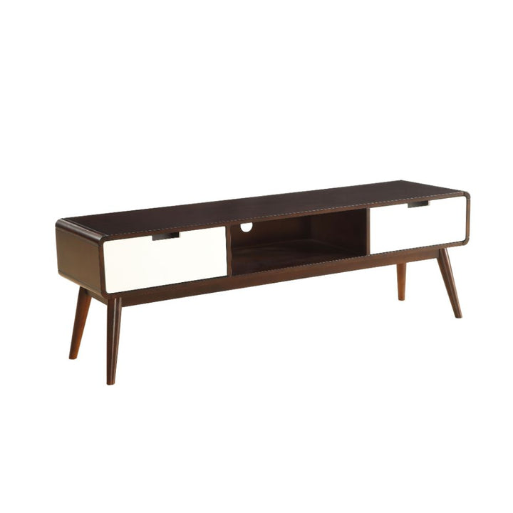 ACME Christa Espresso & White TV Stand Model 91510 - MONAVILLA