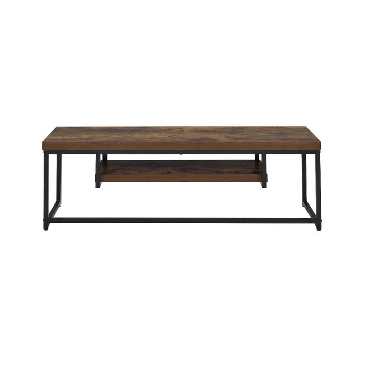 ACME Bob Weathered Oak & Black TV Stand Model 91780 - MONAVILLA