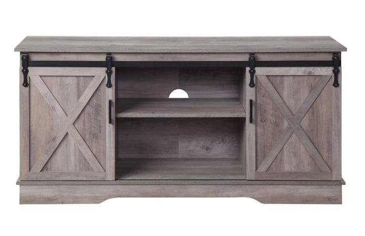 ACME Bennet Gray Finish TV Stand Model 91855 - MONAVILLA