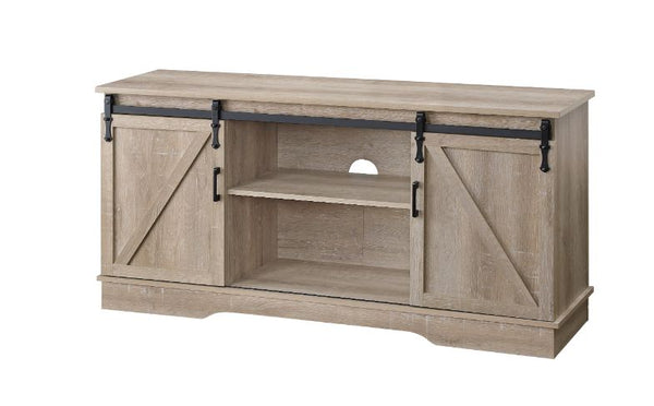 ACME Bennet Oak Finish TV Stand Model 91857 - MONAVILLA