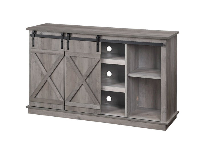 ACME Bellona Gray Finish TV Stand Model 91860 - MONAVILLA