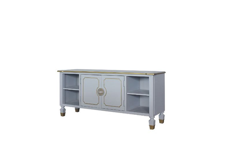 ACME House Marchese Pearl Gray Finish TV Stand Model 91993 - MONAVILLA