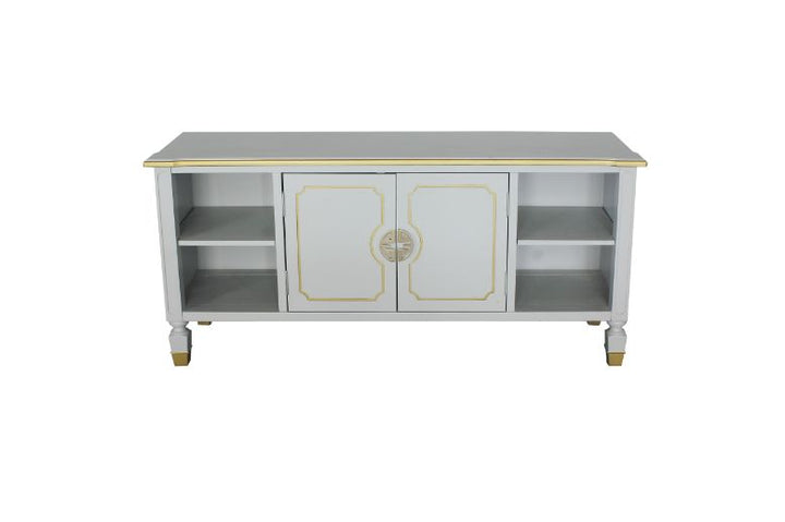 ACME House Marchese Pearl Gray Finish TV Stand Model 91993 - MONAVILLA