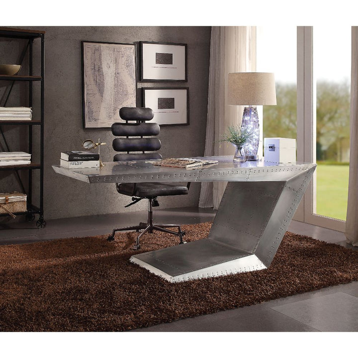 ACME Brancaster Aluminum Desk Model 92025 - MONAVILLA