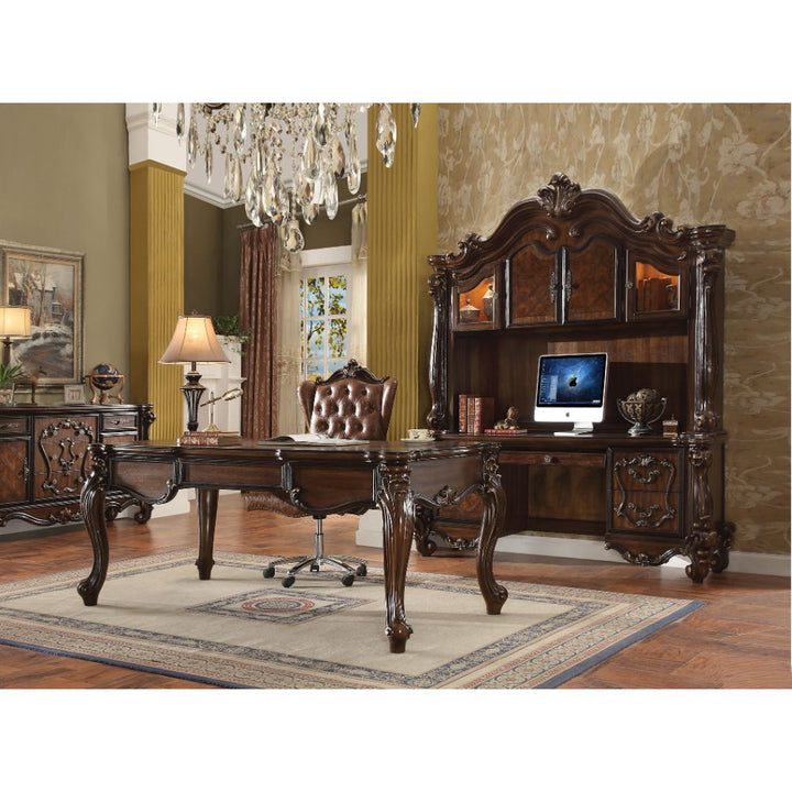 ACME Versailles Cherry Oak Executive Desk Model 92280 - MONAVILLA