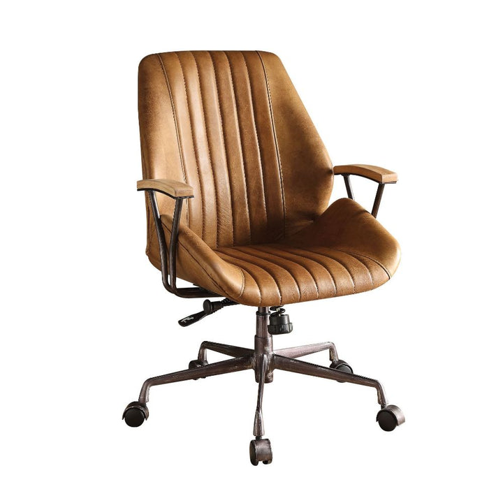 ACME Hamilton Coffee Top Grain Leather Executive Office Chair Model 92412 - MONAVILLA