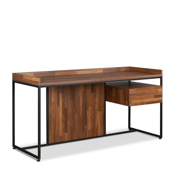 ACME Sara Walnut & Sandy Black Desk Model 92445 - MONAVILLA