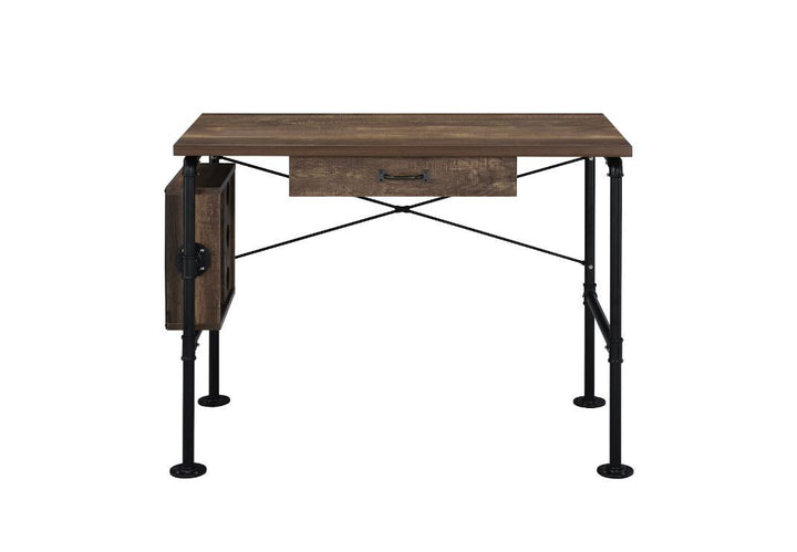 ACME Endang Weathered Oak & Black Finish Writing Desk Model 92595 - MONAVILLA