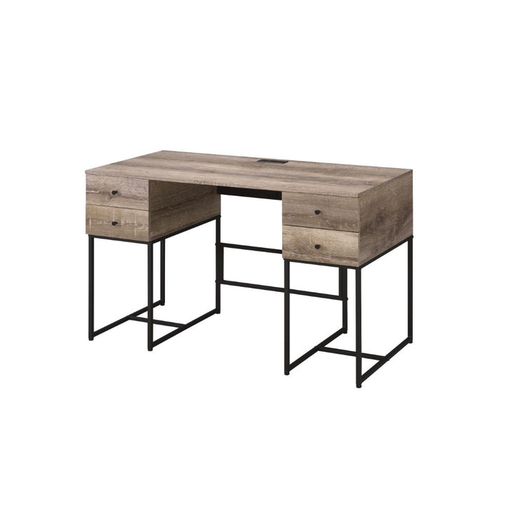 ACME Desirre Rustic Oak & Black Desk Model 92640 - MONAVILLA