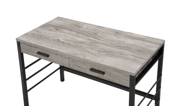 ACME Disho Light Weathered Oak & Black Finish Desk Model 92720 - MONAVILLA