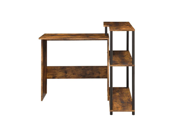 ACME Ievi Weathered Oak & Black Finish Writing Desk Model 92750 - MONAVILLA