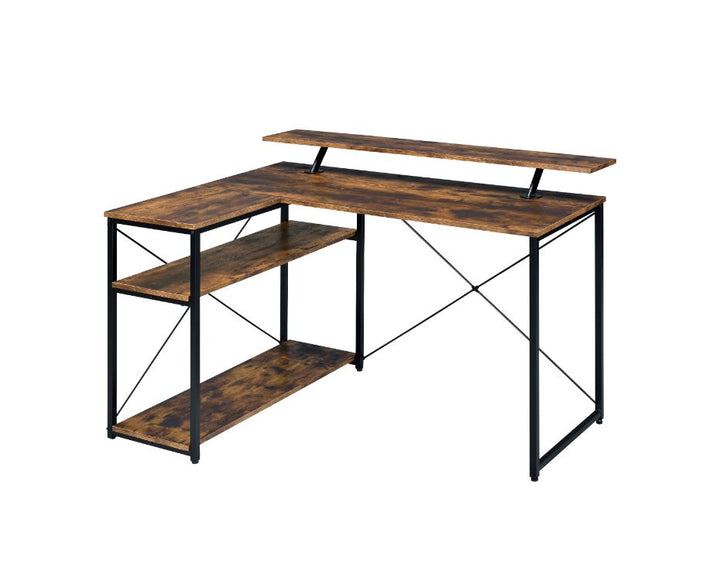 ACME Drebo Weathered Oak & Black Finish Writing Desk Model 92755 - MONAVILLA