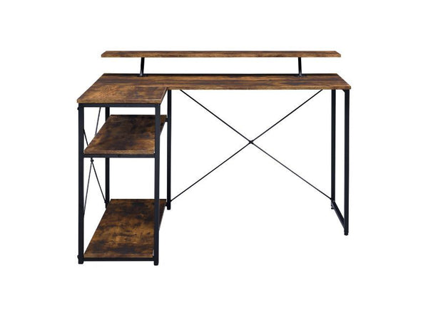 ACME Drebo Weathered Oak & Black Finish Writing Desk Model 92755 - MONAVILLA