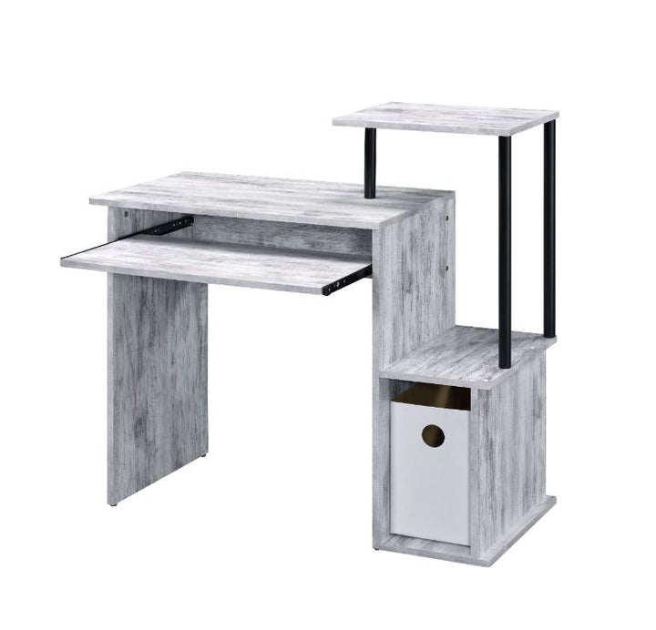 ACME Lyphre Antique White & Black Finish Desk Model 92762 - MONAVILLA