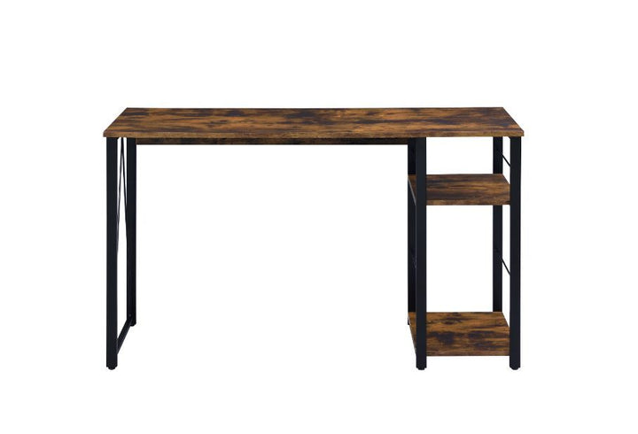 ACME Vadna Weathered Oak & Black Finish Writing Desk Model 92765 - MONAVILLA