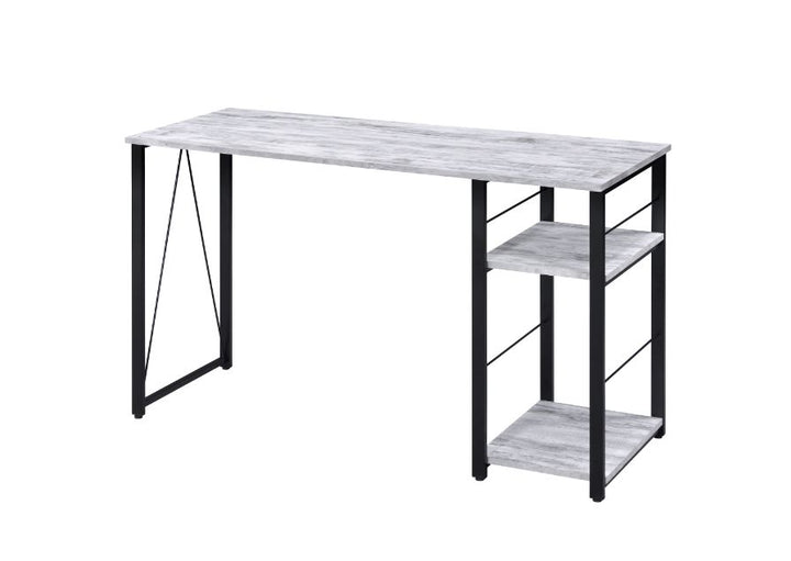 ACME Vadna Antique White & Black Finish Writing Desk Model 92767 - MONAVILLA