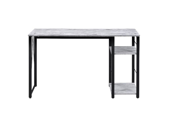 ACME Vadna Antique White & Black Finish Writing Desk Model 92767 - MONAVILLA