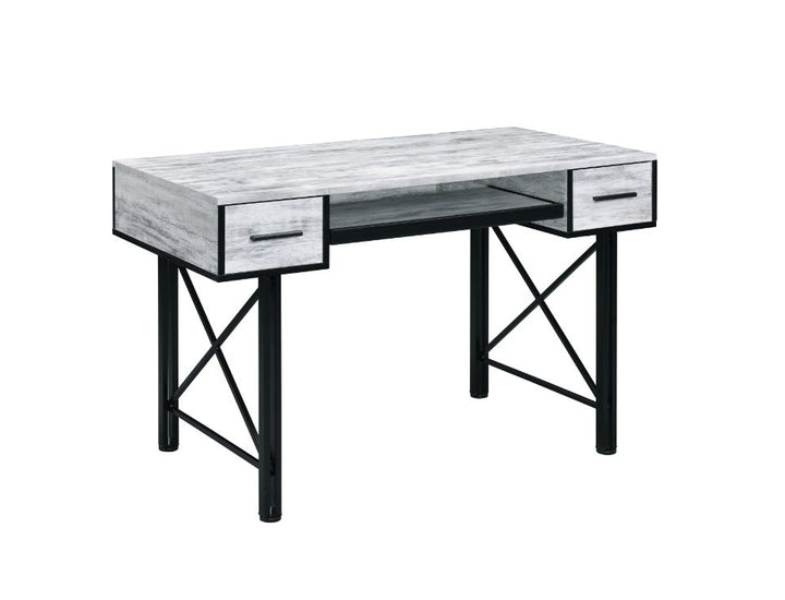 ACME Settea Antique White & Black Finish Desk Model 92797 - MONAVILLA