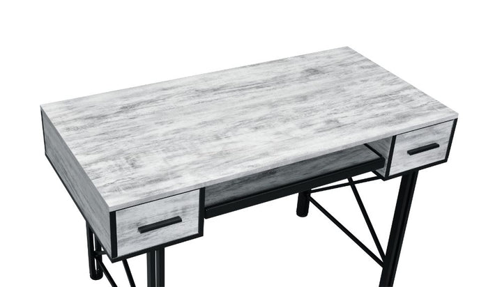 ACME Settea Antique White & Black Finish Desk Model 92797 - MONAVILLA