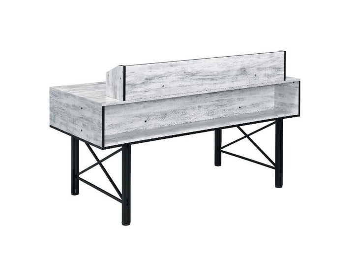 ACME Safea Antique White & Black Finish Desk Model 92802 - MONAVILLA