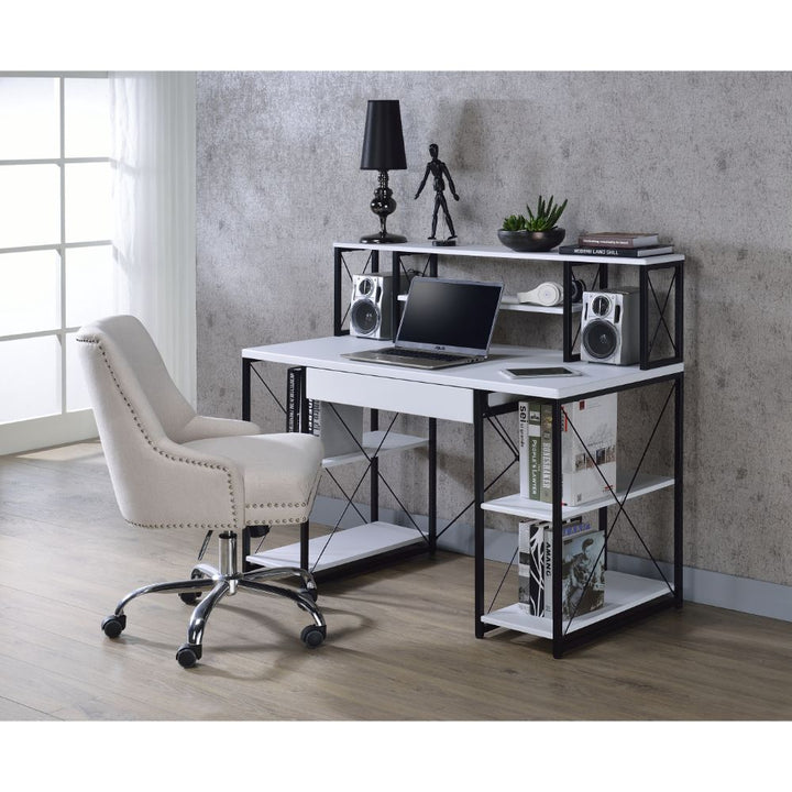 ACME Amiel White & Black Writing Desk Model 92879 - MONAVILLA