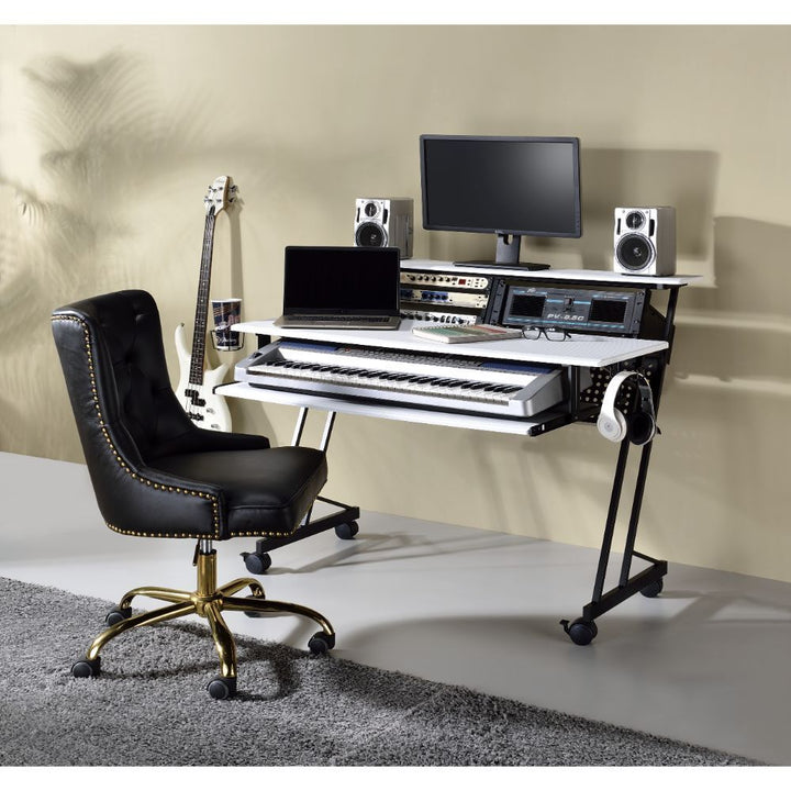 ACME Suitor White & Black Music Desk Model 92902 - MONAVILLA