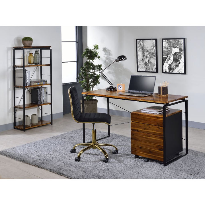 ACME Jurgen Oak & Black Desk Model 92910 - MONAVILLA