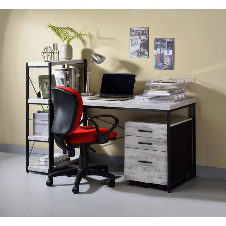 ACME Jurgen Antique White & Black Desk Model 92915 - MONAVILLA