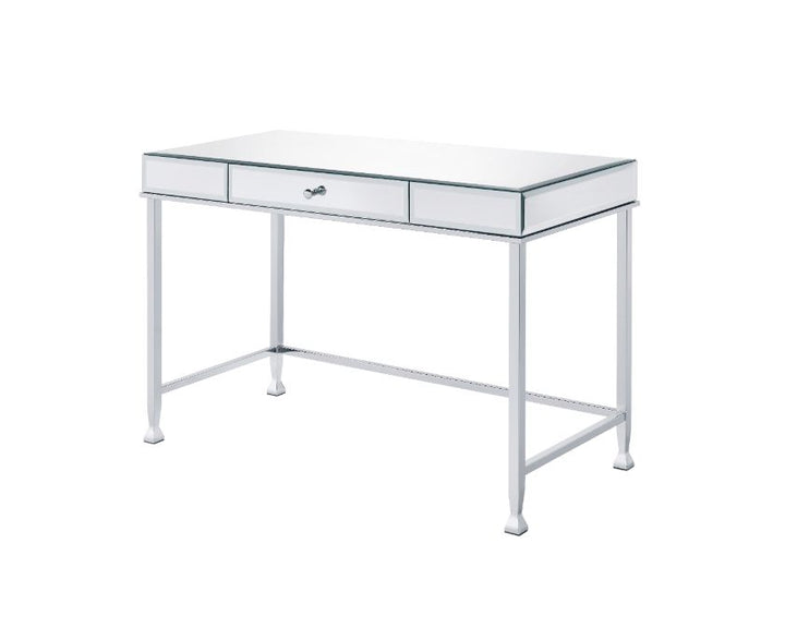 ACME Canine Mirrored and Chrome Finish Writing Desk Model 92975 - MONAVILLA