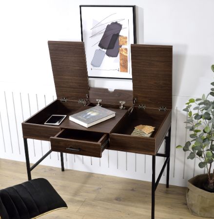 ACME Verster Oak & Black Finish Desk Model 93092 - MONAVILLA