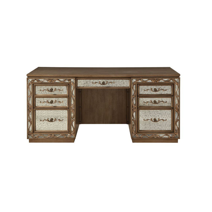 ACME Orianne Antique Gold Desk Model 93790 - MONAVILLA