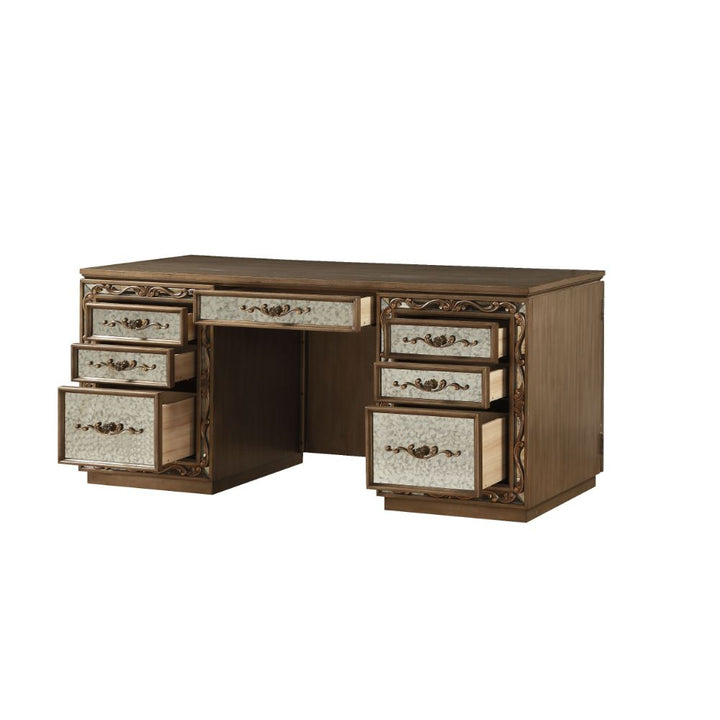 ACME Orianne Antique Gold Desk Model 93790 - MONAVILLA