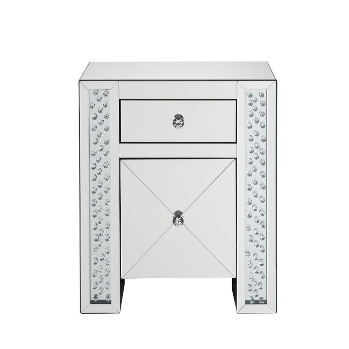 ACME Maisha Mirrored & Faux Crystals Accent Table Model 97026 - MONAVILLA