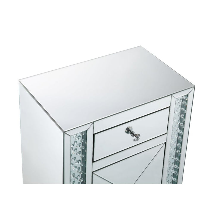 ACME Maisha Mirrored & Faux Crystals Accent Table Model 97026 - MONAVILLA