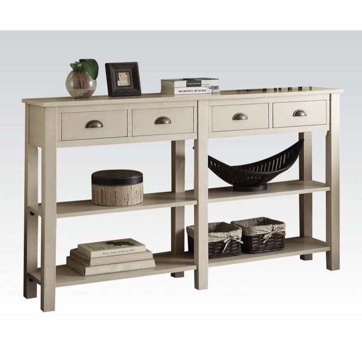 ACME Galileo Cream Accent Table Model 97250 - MONAVILLA