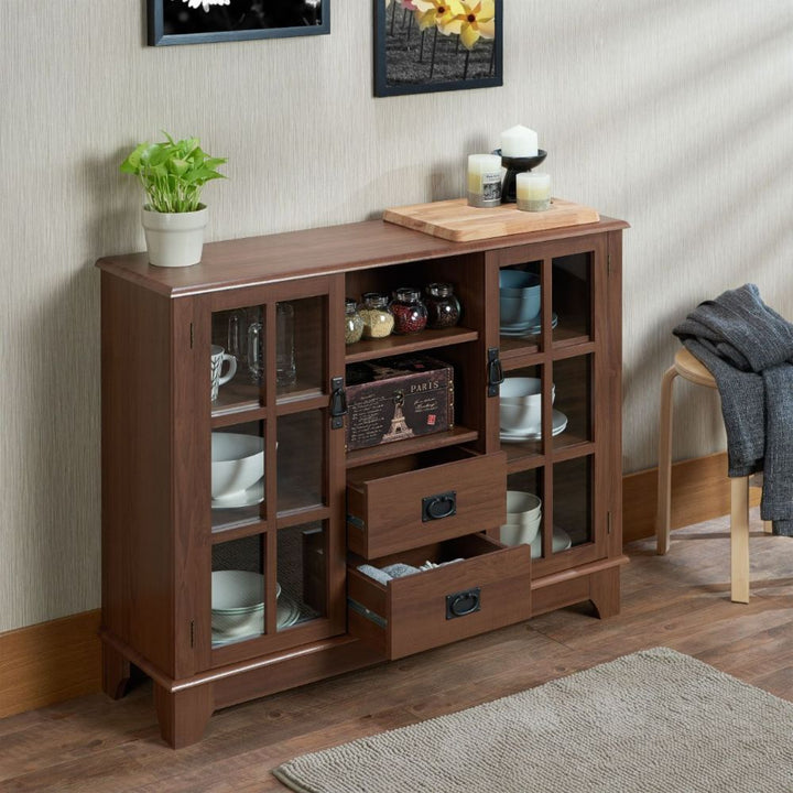 ACME Dubbs Walnut Accent Table Model 97324 - MONAVILLA