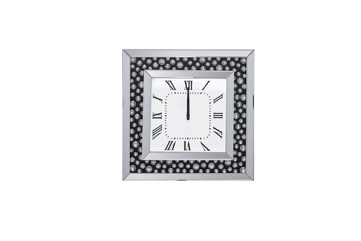 ACME Marku Mirrored & Faux GemStones Wall Clock Model 97402 - MONAVILLA