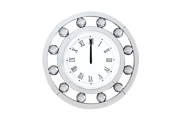 ACME Boffa Mirrored Wall Clock Model 97405 - MONAVILLA