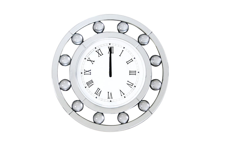 ACME Boffa Mirrored Wall Clock Model 97405 - MONAVILLA