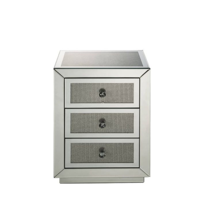 ACME Lavina Mirrored & Faux Diamonds Accent Table Model 97660 - MONAVILLA