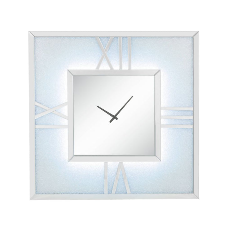 ACME Noralie Mirrored & Faux Diamonds Wall Clock Model 97730 - MONAVILLA