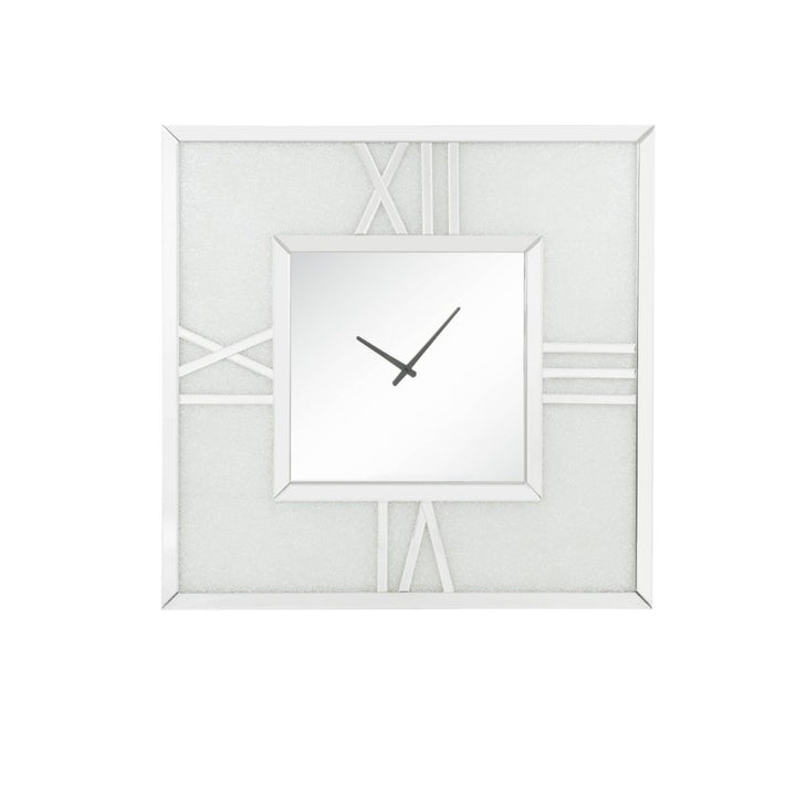 ACME Noralie Mirrored & Faux Diamonds Wall Clock Model 97730 - MONAVILLA