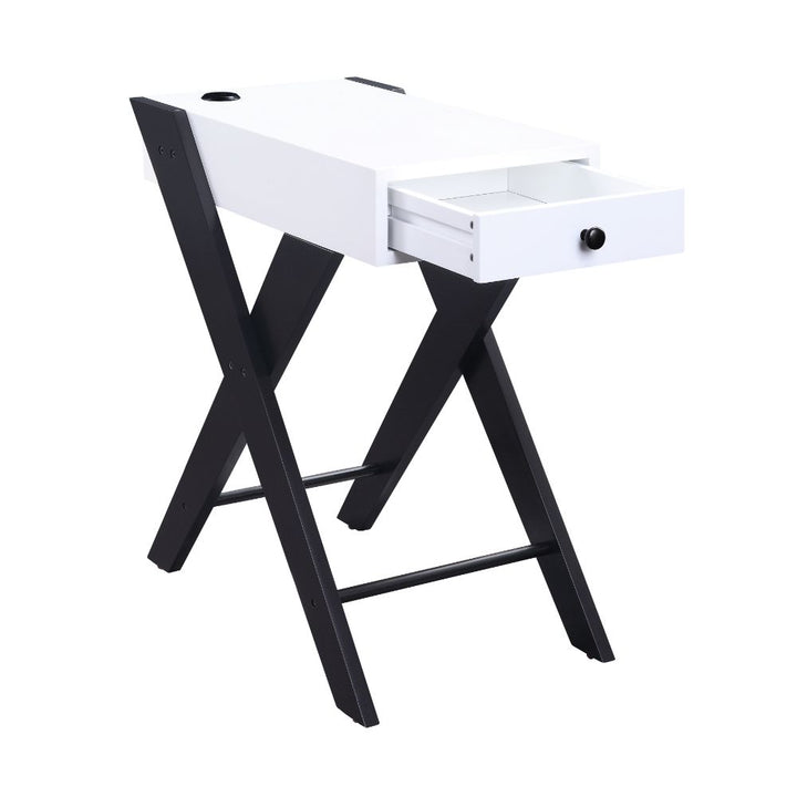 ACME Fierce White & Black Accent Table Model 97738 - MONAVILLA