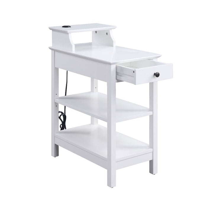 ACME Slayer White Accent Table Model 97740 - MONAVILLA