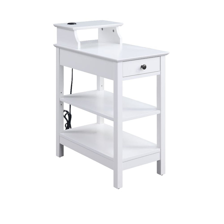 ACME Slayer White Accent Table Model 97740 - MONAVILLA