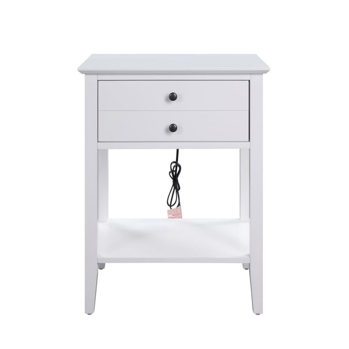 ACME Grardor White Accent Table Model 97744 - MONAVILLA