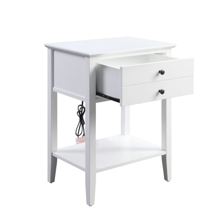 ACME Grardor White Accent Table Model 97744 - MONAVILLA