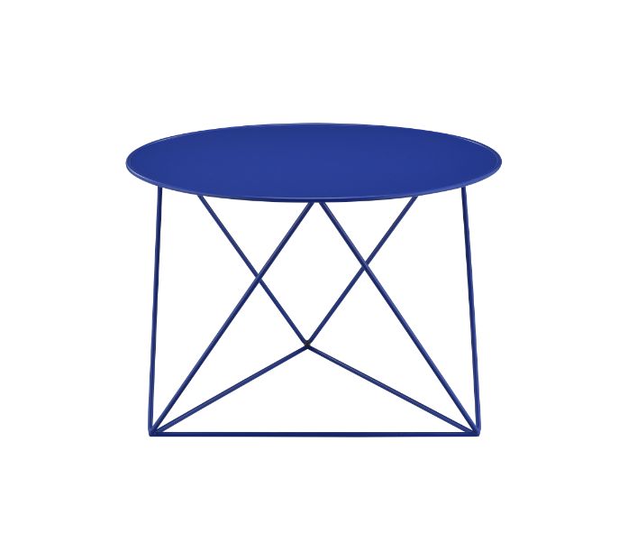 ACME Epidia Blue Finish Accent Table Model 97840 - MONAVILLA