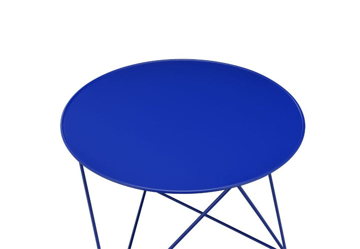 ACME Epidia Blue Finish Accent Table Model 97840 - MONAVILLA